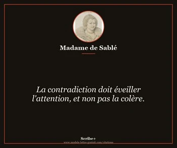 Citation de Madame de Sablé