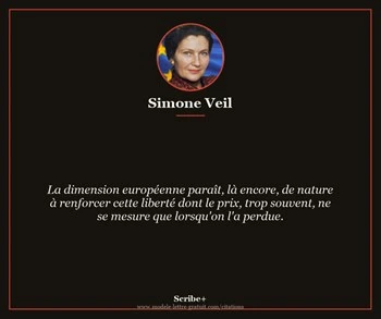 Citation de Simone Veil
