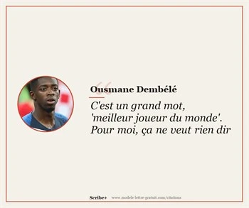 Citations Ousmane Dembélé