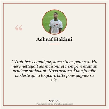 Citation Achraf Hakimi