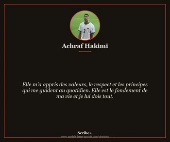 Citation de Achraf Hakimi
