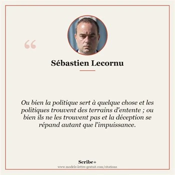 Citation Sébastien Lecornu