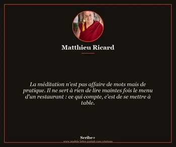 Citation de Matthieu Ricard