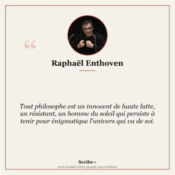 Citation Raphaël Enthoven