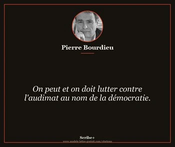Citation de Pierre Bourdieu