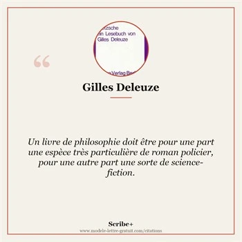 Citation Gilles Deleuze