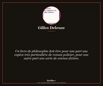 Citation de Gilles Deleuze
