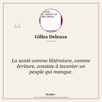 Citation Gilles Deleuze