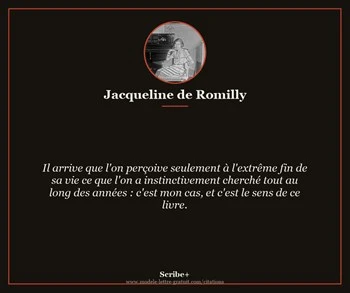 Citation de Jacqueline de Romilly