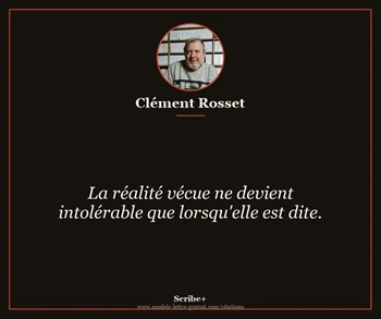 Citation de Clément Rosset