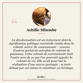 Citation Achille Mbembe