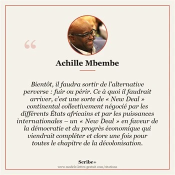 Citation Achille Mbembe