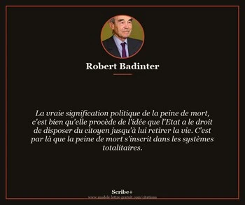 Citation de Robert Badinter
