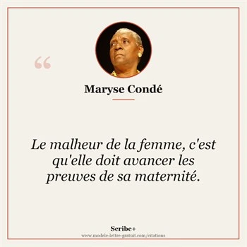 Citation Maryse Condé