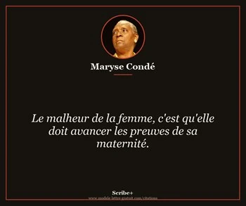 Citation de Maryse Condé