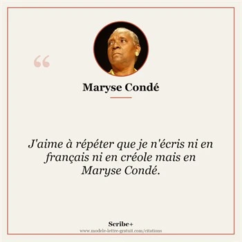 Citation Maryse Condé
