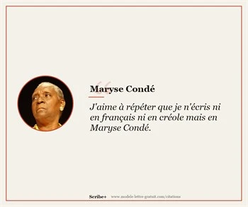 Citations Maryse Condé