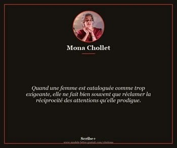 Citation de Mona Chollet