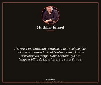 Citation de Mathias Énard