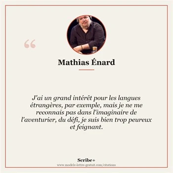 Citation Mathias Énard
