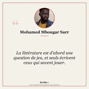 Citation Mohamed Mbougar Sarr