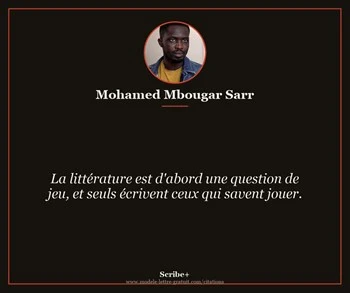 Citation de Mohamed Mbougar Sarr