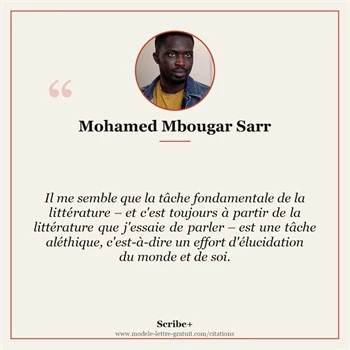Citation Mohamed Mbougar Sarr