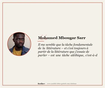Citations Mohamed Mbougar Sarr