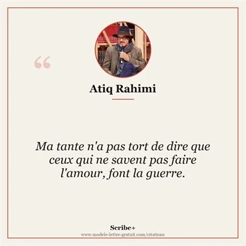 Citation Atiq Rahimi