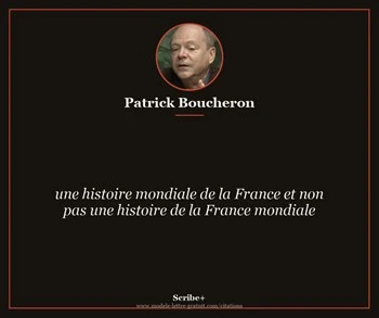 Citation de Patrick Boucheron