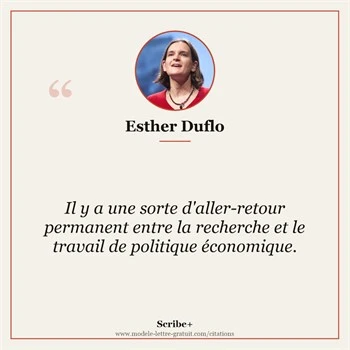Citation Esther Duflo