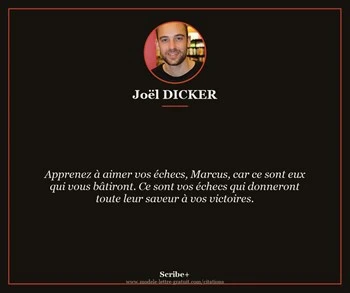 Citation de Joël DICKER
