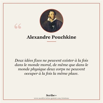 Citation Alexandre Pouchkine