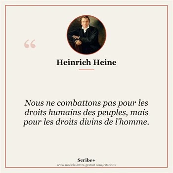 Citation Heinrich Heine