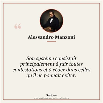 Citation Alessandro Manzoni