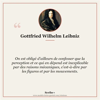 Citation Gottfried Wilhelm Leibniz