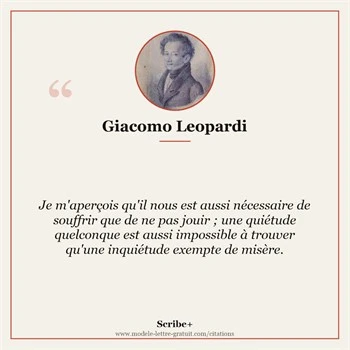 Citation Giacomo Leopardi