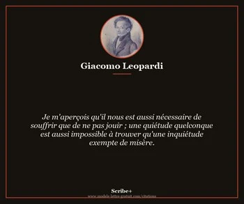 Citation de Giacomo Leopardi