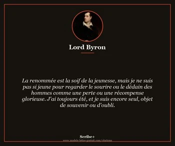 Citation de Lord Byron