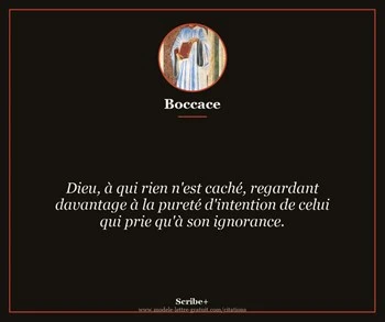 Citation de Boccace
