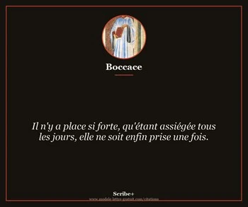 Citation de Boccace