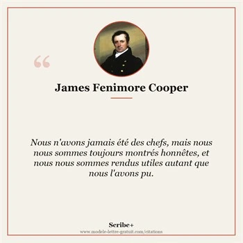 Citation James Fenimore Cooper