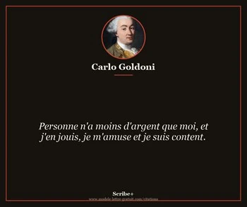 Citation de Carlo Goldoni