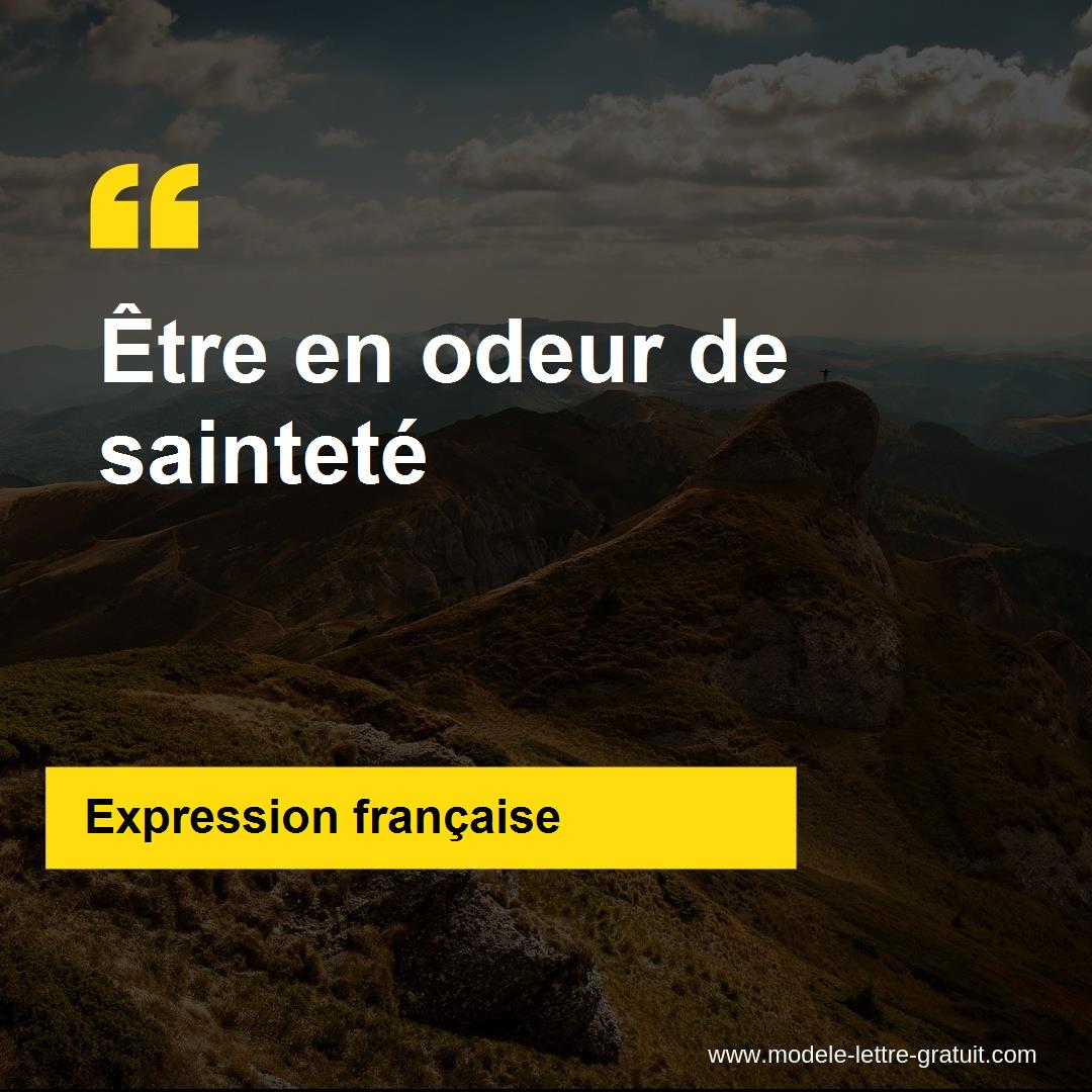 Définition de sainteté