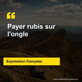 Payer rubis sur l'ongle