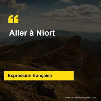 L'expression française Aller à Niort